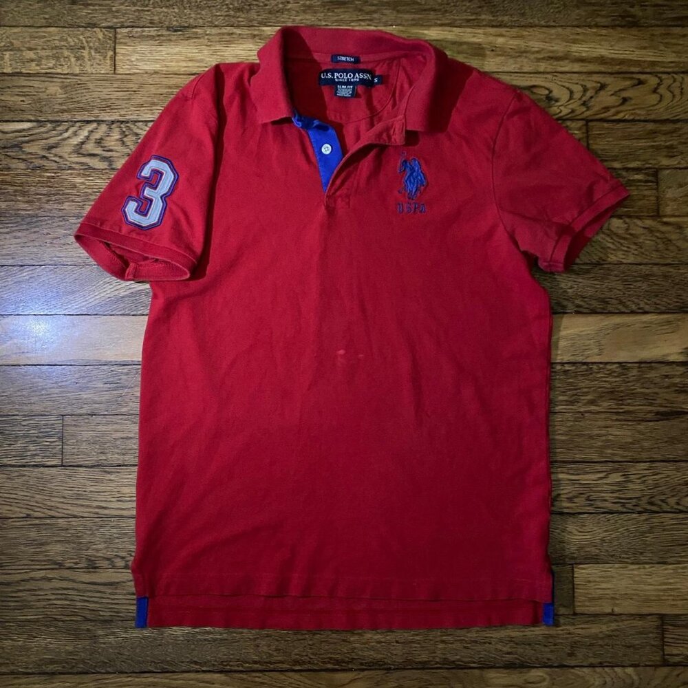 Polo Ralph Lauren Men's Red and Burgundy Polo-shirts